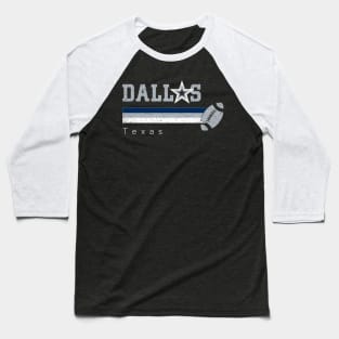 Vintage Dallas Football Retro Texas At Sunday Gameday Baseball T-Shirt